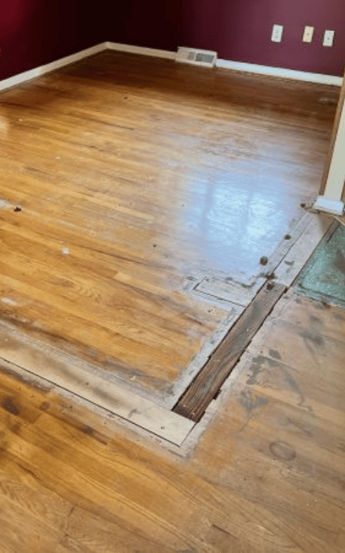 Hardwood Installation before